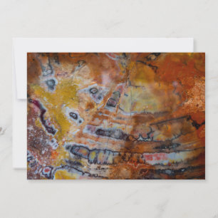 Petrified Wood Brown Thank You Card