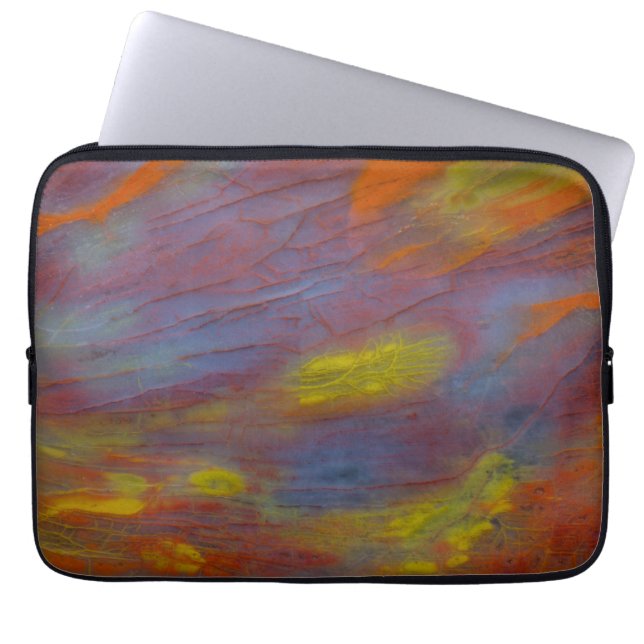 Petrified Wood Close-Up Laptop Sleeve (Front)