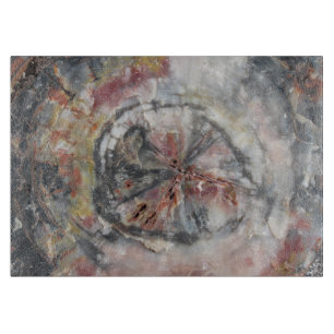 Petrified Wood Glass Cutting Board