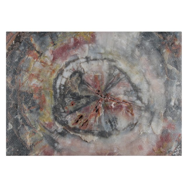 Petrified Wood Glass Cutting Board (Front)