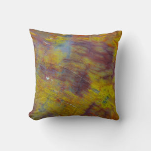 Petrified Wood Throw Pillow
