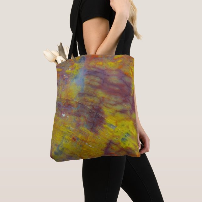 Petrified Wood Tote Bag (Close Up)