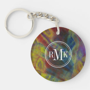 Petrified Wood Vertical Keychain