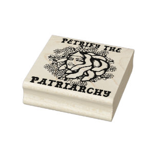 Petrify the Patriarchy Medusa Gorgon Rubber Stamp