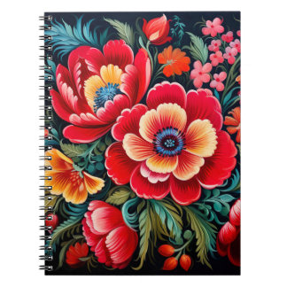 Petrikivka Ukrainian traditional folk art  Notebook