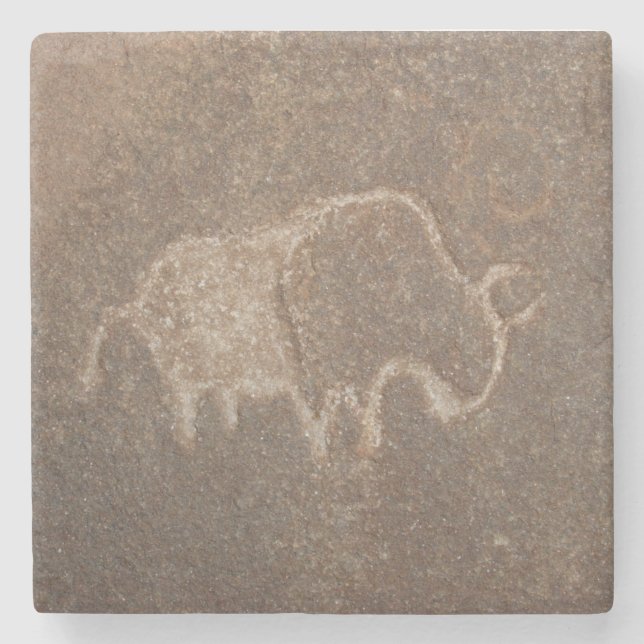 Petroglyph Bison Coaster (Front)