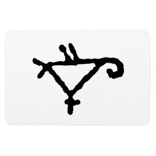 Petroglyph of a Stylized Parrot Magnet