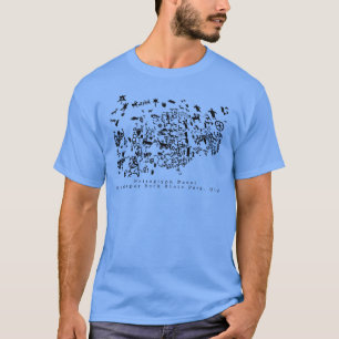 Petroglyph Panel journal Rock State Park T-Shirt