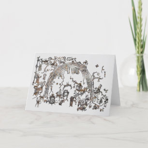 Petroglyph Panel - Rochester Creek, Utah Card