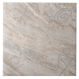 Petroglyphe Sud-Ouest Carreaux en céramique amérin