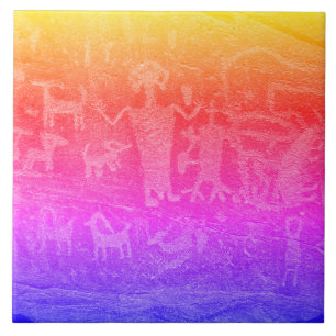 Pétroglyphe Sud-Ouest Carreaux en céramique fluore