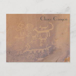 Petroglyphs - Chaco Canyon Postcard