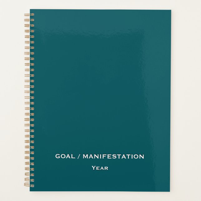 Petrol Blue Planner (Front)
