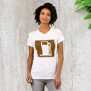 Petrol Road Sign Womens T-Shirt