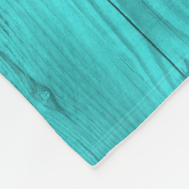 Petrol wood structure as a background texture fleece blanket (Corner)