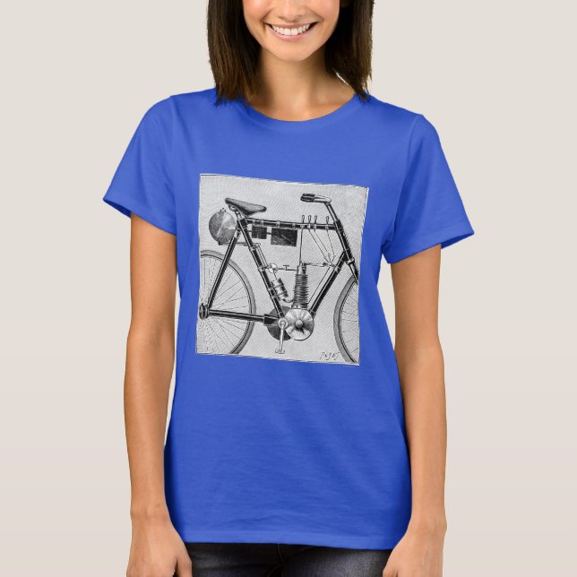 Petrolette Omega Motorcycle, 1895 T-Shirt (Front)