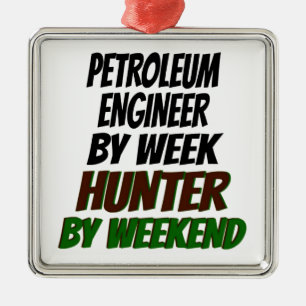 Petroleum Engineer Hunter Metal Ornament