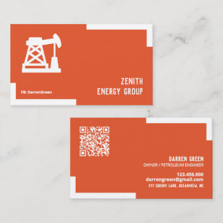 Petroleum Industry QR Business Card