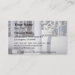 Petroleum refinery pipeline business card