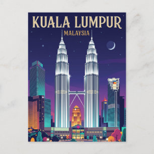 Petronas Twin Towers Malaysia Postcard