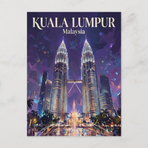 Petronas Twin Towers Malaysia Postcard