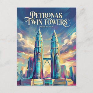 Petronas Twin Towers Malaysia Postcard
