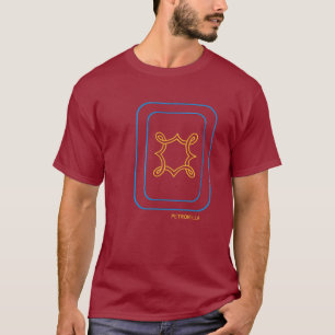 Petronella in Blue & Gold T-Shirt