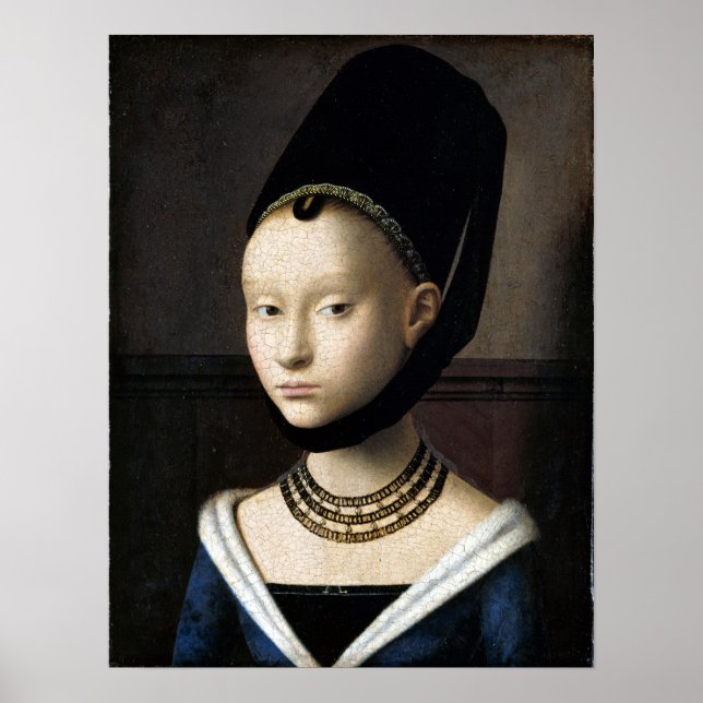 Petrus Christus Portrait of a Young Woman Poster (Front)