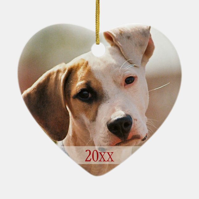 Pet's 1st Christmas Ceramic Ornament (Back)