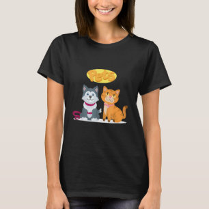 Pets Character Cat And Dog T-Shirt