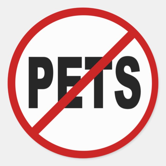 PETS CLASSIC ROUND STICKER (Front)