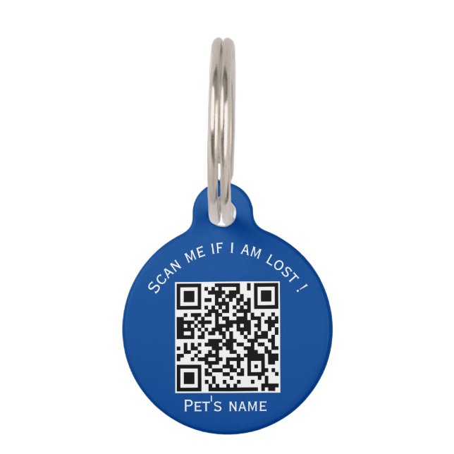 Pets code qr animal lost pet tag (Front)