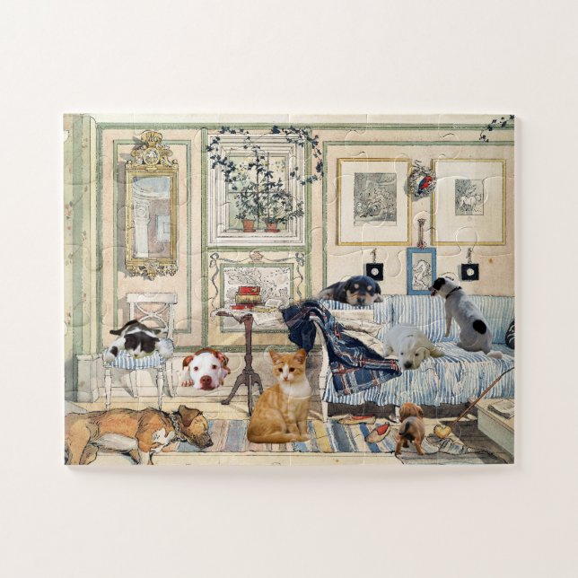 Pets' Cozy Corner  Jigsaw Puzzle (Horizontal)