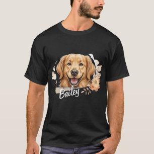 Pet's Custom Photo And Name T-Shirt