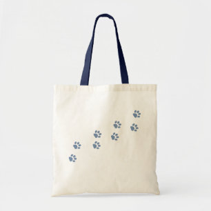 pets dog cat pawprints tote bag