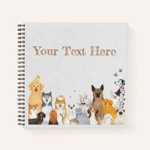 Pets, Dogs & Cats Customizable Notebook