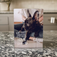 Pet's First Christmas Forever Home Modern Grunge