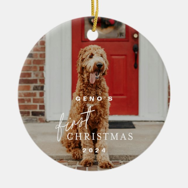 Pets First Christmas Ornament (Front)