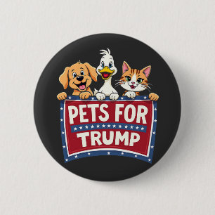 Pets For Trump Cats Maga Dogs Election 2 Inch Round Button