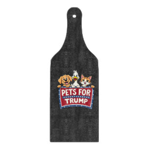 Pets For Trump Cats Maga Dogs Election Cutting Board