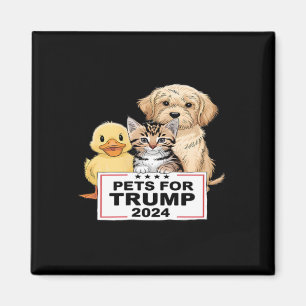 Pets For Trump Funny Vote President 2024  Magnet