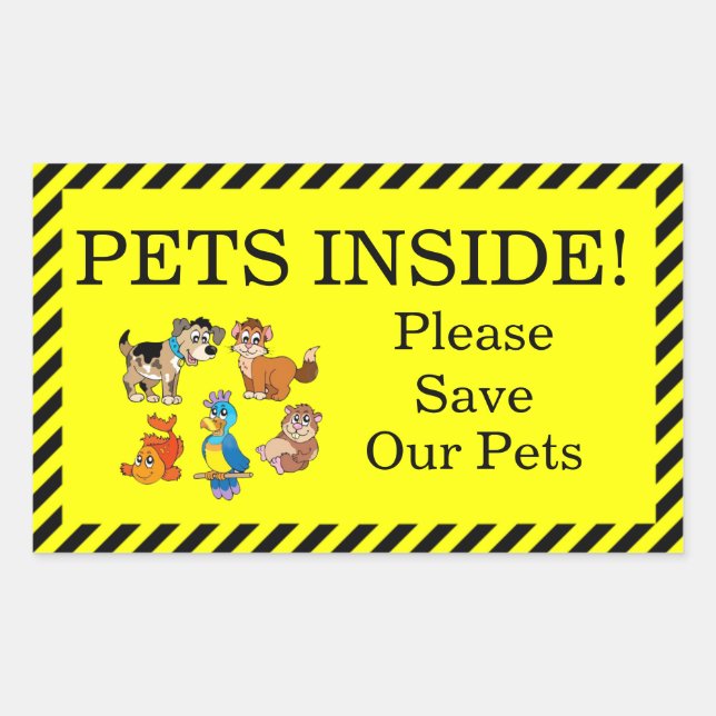 Pets Inside Sticker (Front)