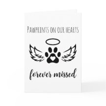 pets loss of dog sympathy cards