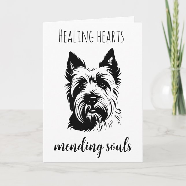 pets loss of dog sympathy cards (Front)