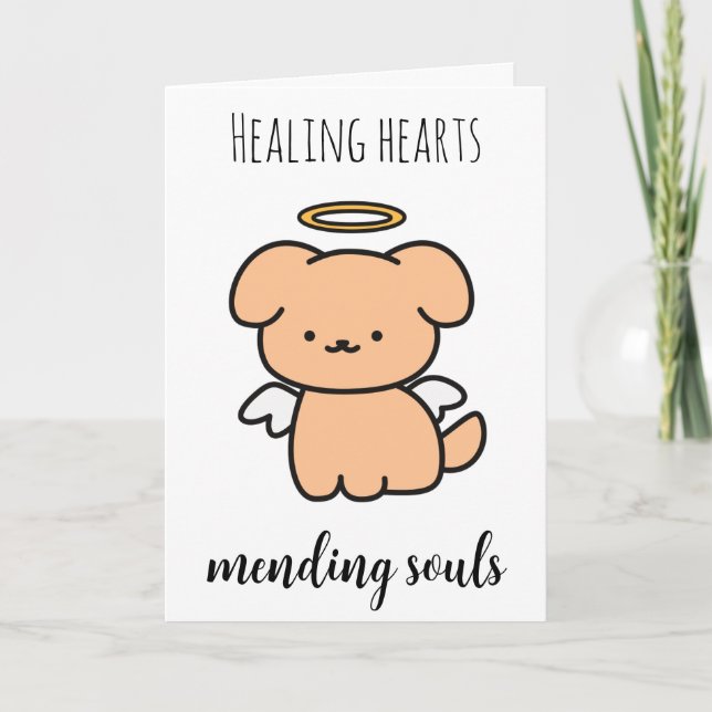 pets loss of dog sympathy cards (Front)