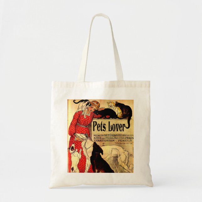 PETS LOVERS,I LOVE PETS TOTE BAG (Front)