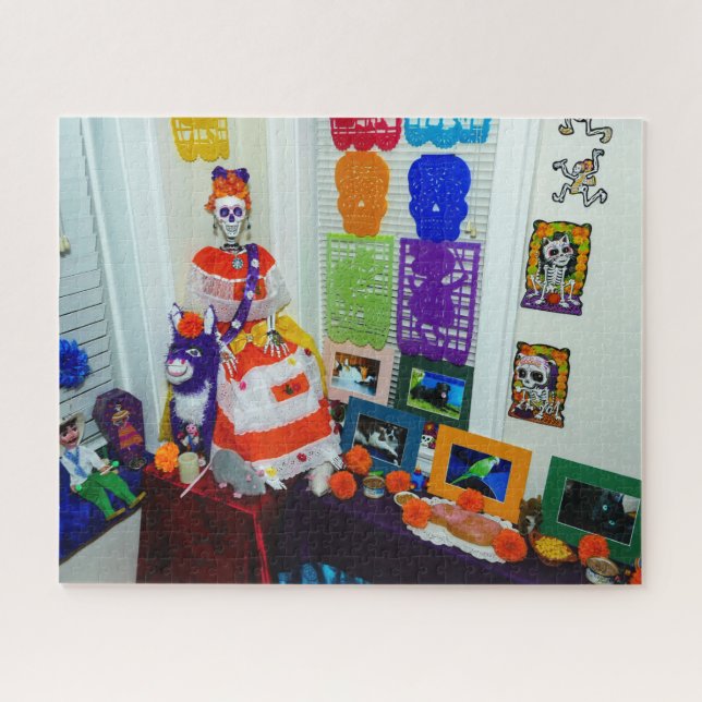 Pets Ofrenda Day of the Dead Jigsaw Puzzle (Horizontal)
