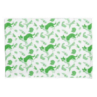 Pets on Parade Pillow Case (Green)
