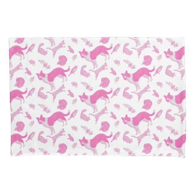 Pets on Parade Pillow Case (Pink) (Front)