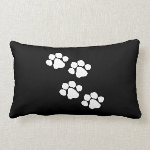 Pets Paw Prints Lumbar Pillow